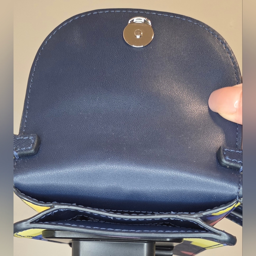 Kate Spade Lemon Print Phone Crossbody Wallet Citrus Navy NWOT - Picture 7 of 9